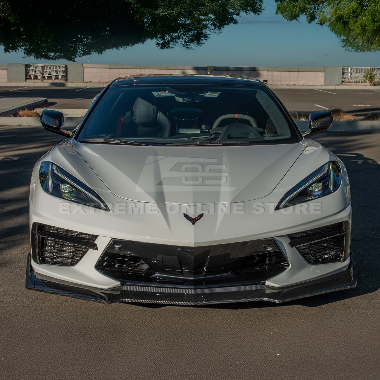Chevrolet Corvette C8 ZR1 Style 5-Piece Front Splitter Extended Version 2020-Up