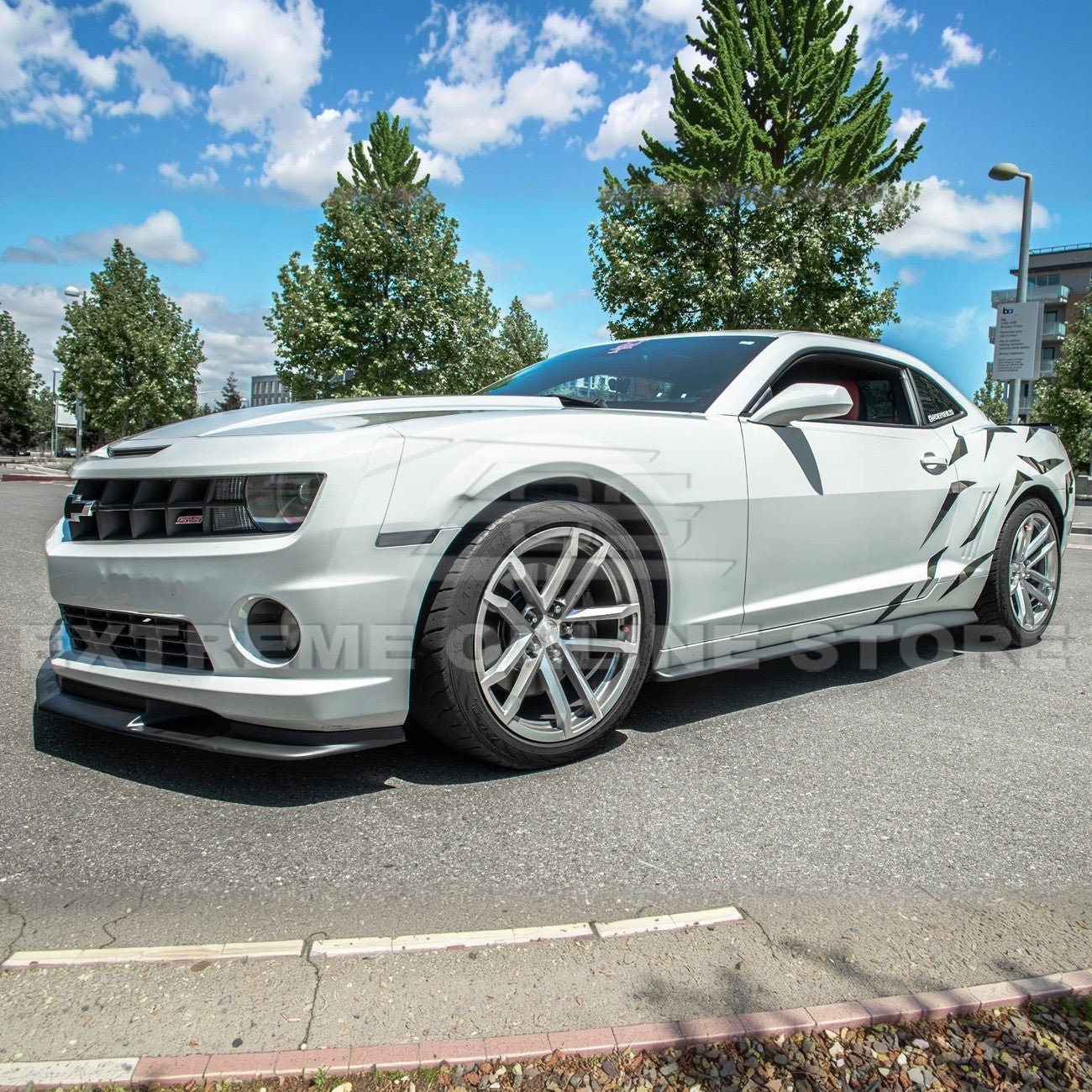 Chevrolet Camaro 5th Gen ZL1 Style Gloss Black Carbon Fiber Side Skirts 2010-2015