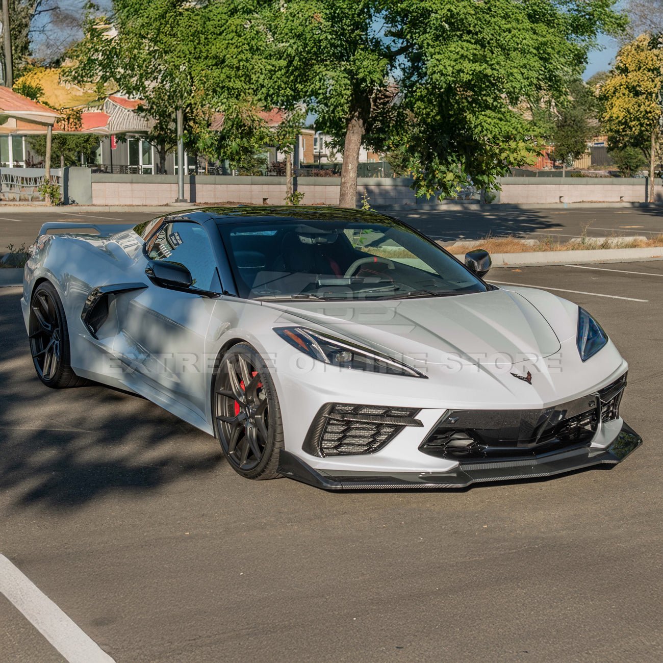 Chevrolet Corvette C8 ZR1 Style 5-Piece Front Splitter Extended Version 2020-Up