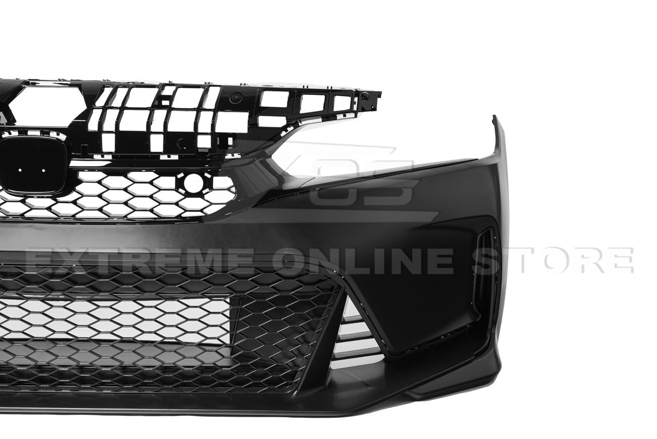 Honda Civic FE Type-R Style Primed Black Front Bumper Kit 2022-2024