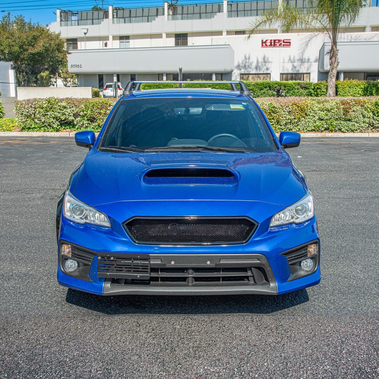 Subaru WRX STI VA CS Style Matte Gloss Black Front Mesh Grille Vent Cover 2018-2021
