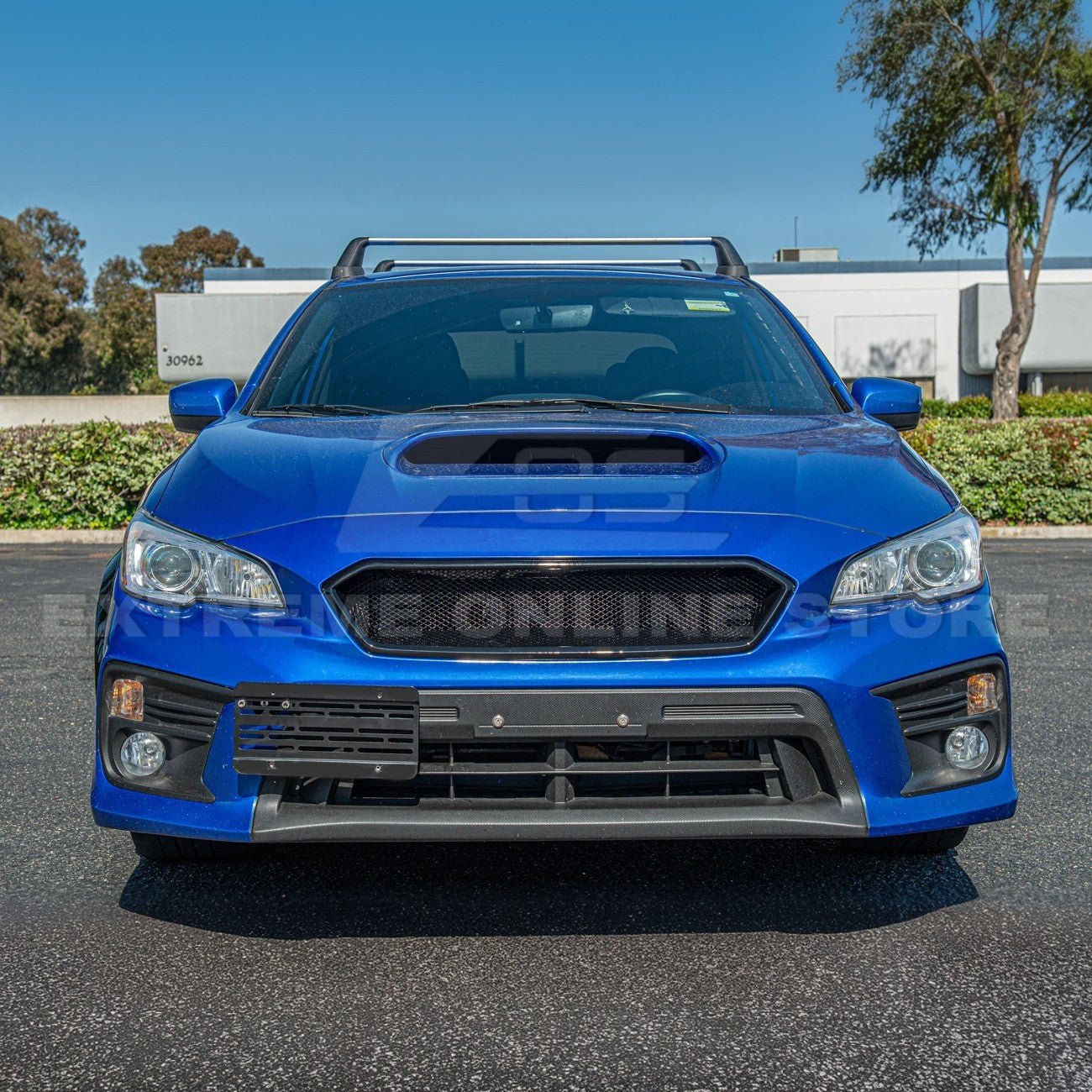 Subaru WRX STI VA CS Style Matte Gloss Black Front Mesh Grille Vent Cover 2018-2021