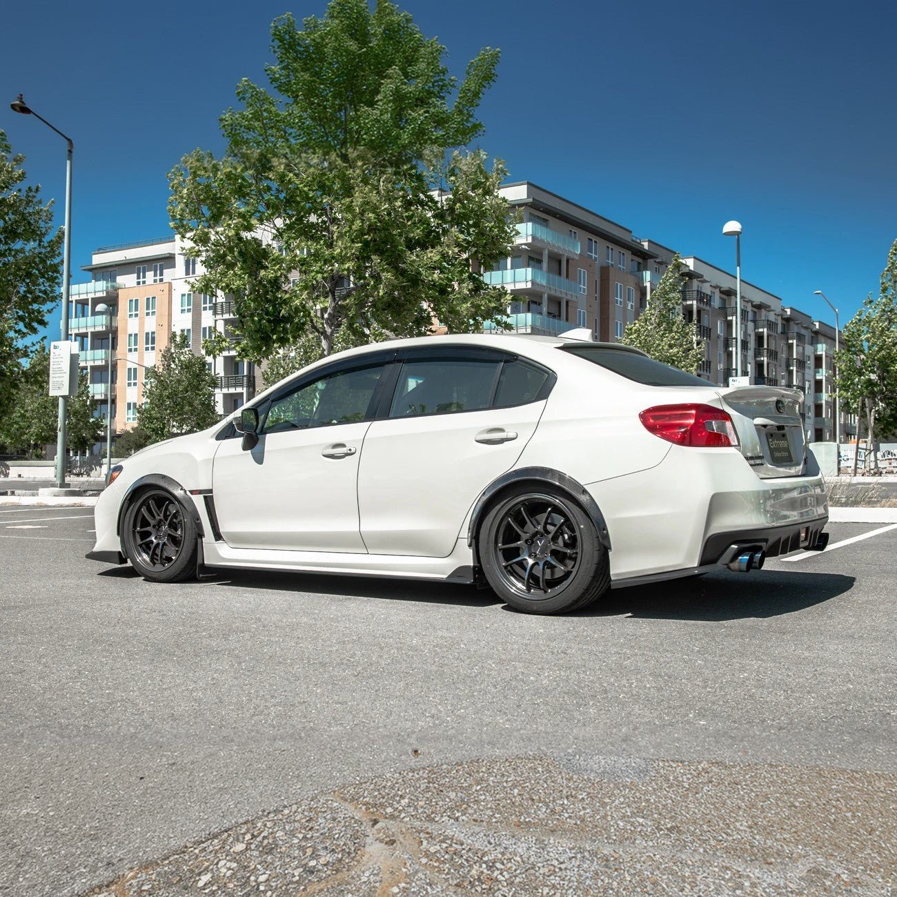 Subaru WRX | STI VA CS Style Carbon Fiber Gloss Black Fender Flares 2015-2021