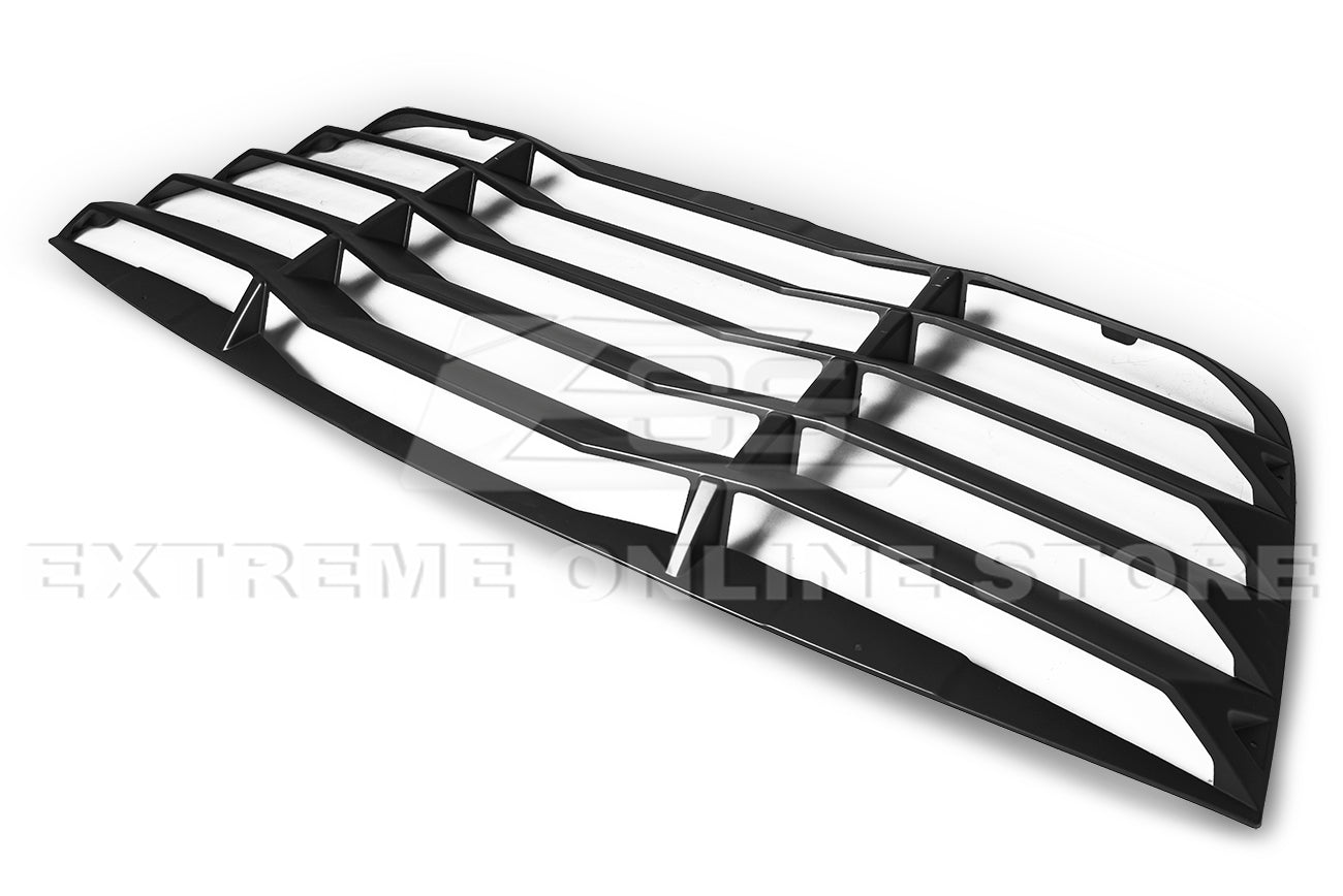 Dodge Challenger LC Primer Black Rear Window Louver Sun Shade Cover 2008-Up
