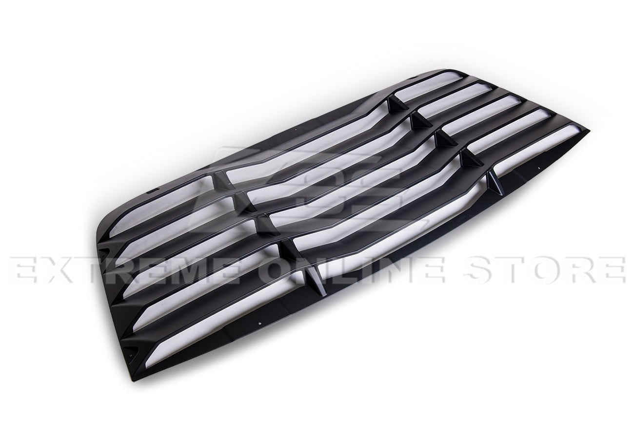 Dodge Challenger LC Primer Black Rear Window Louver Sun Shade Cover 2008-Up