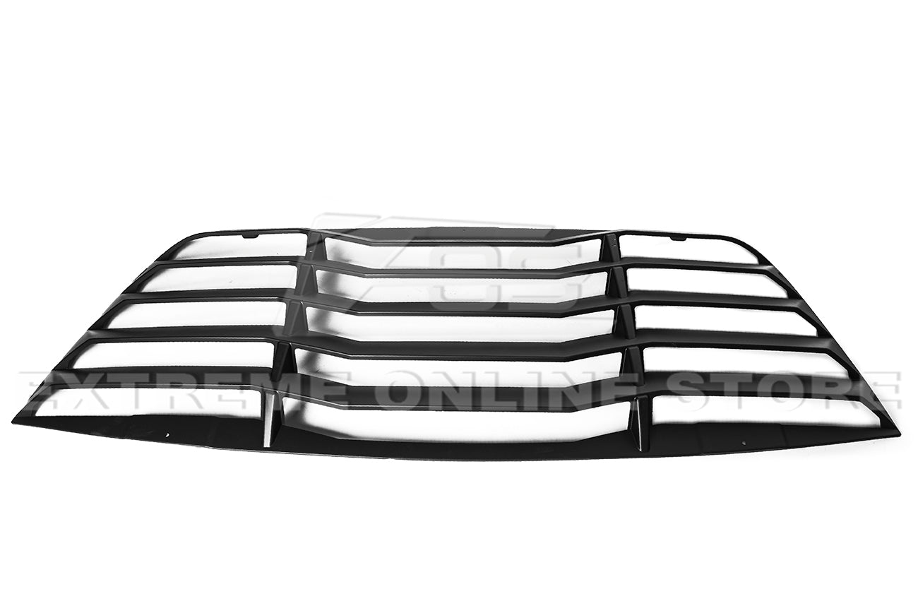 Dodge Challenger LC Primer Black Rear Window Louver Sun Shade Cover 2008-Up