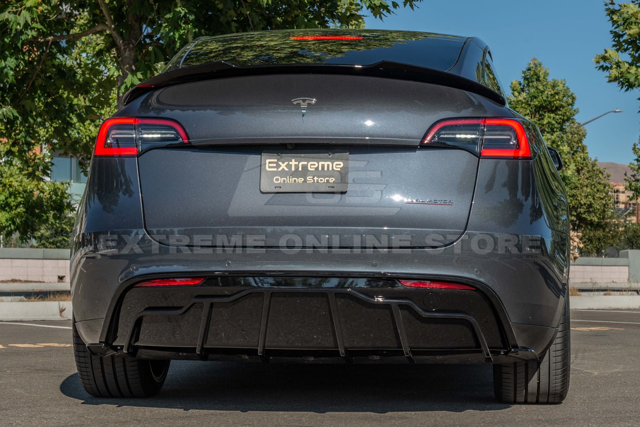 Tesla Model Y Performance Style Gloss Black Rear Bumper Diffuser 2020-2024