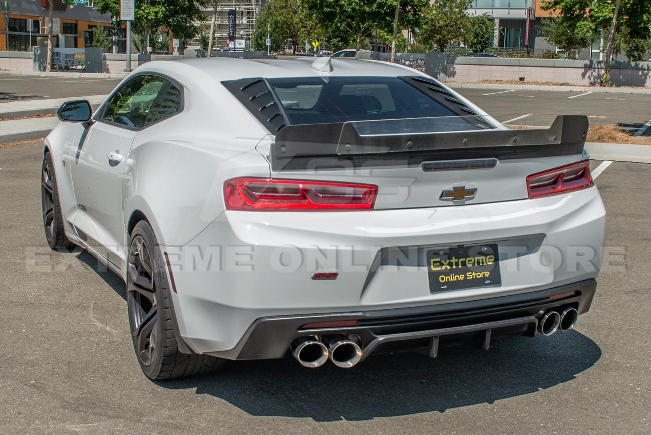Chevrolet Camaro 6th Gen Matte Black Rear Window Louver Coupe 2016-2024