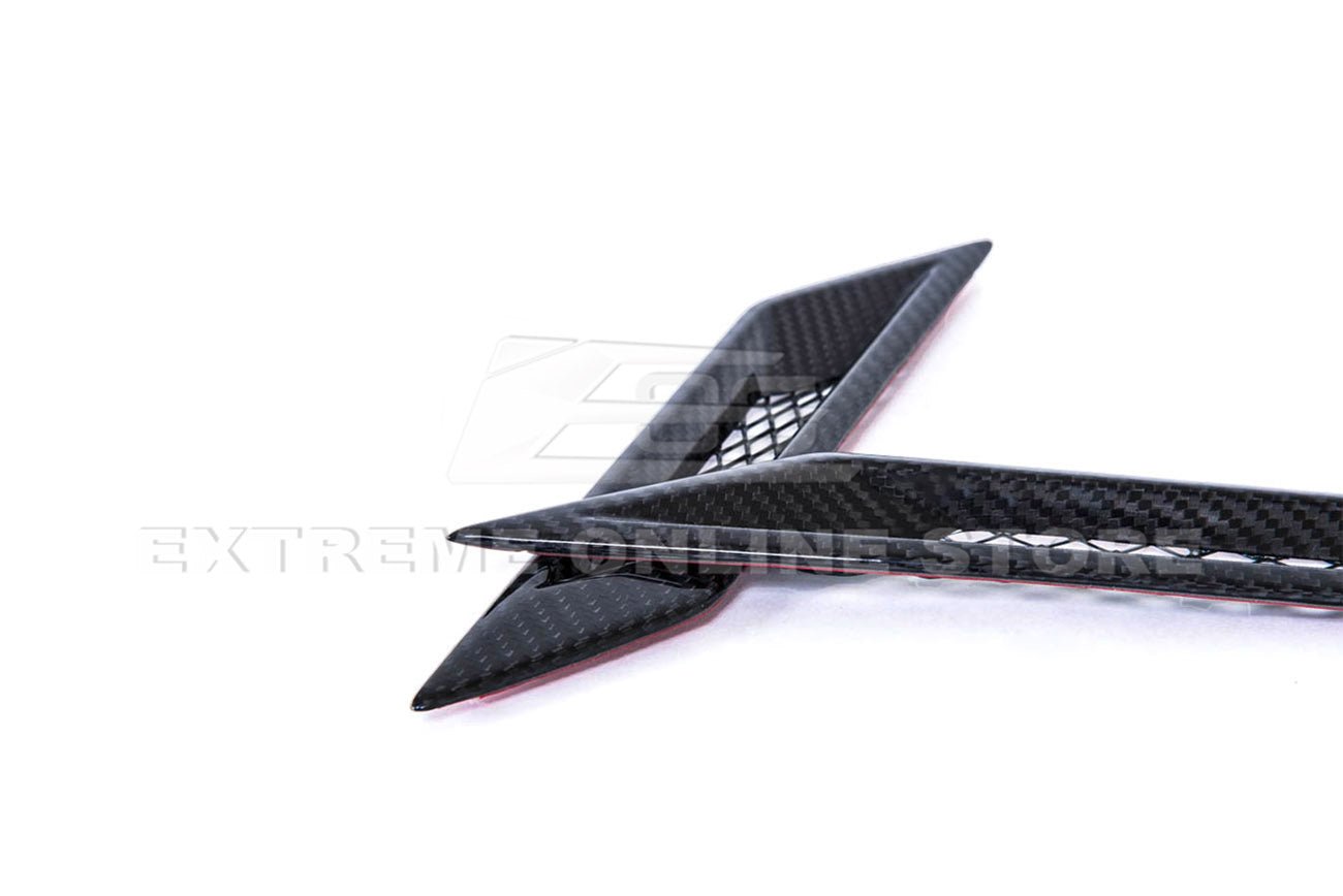 Cadillac CTS-V V2 Factory Style Dry Carbon Fiber Side Fender Vents 2009-2015