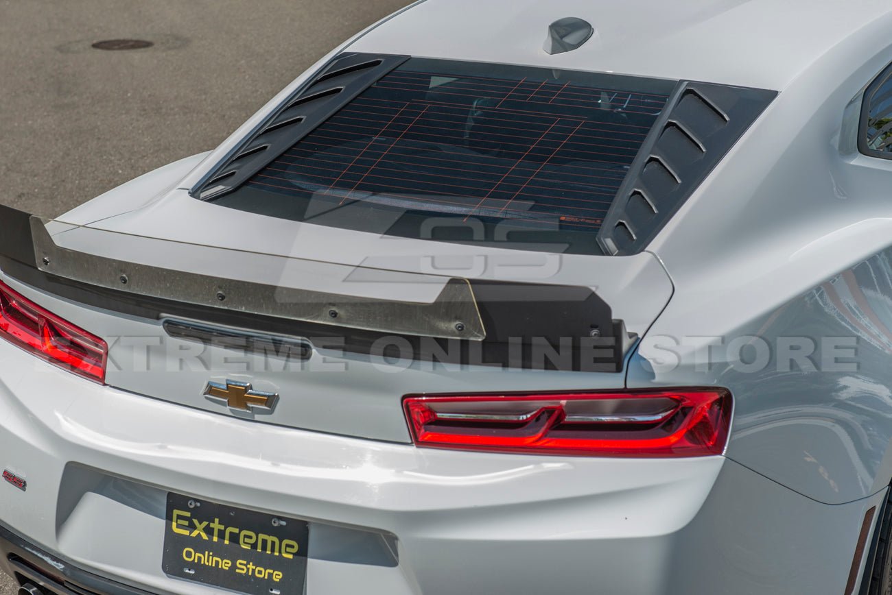 Chevrolet Camaro 6th Gen Matte Black Rear Window Louver Coupe 2016-2024