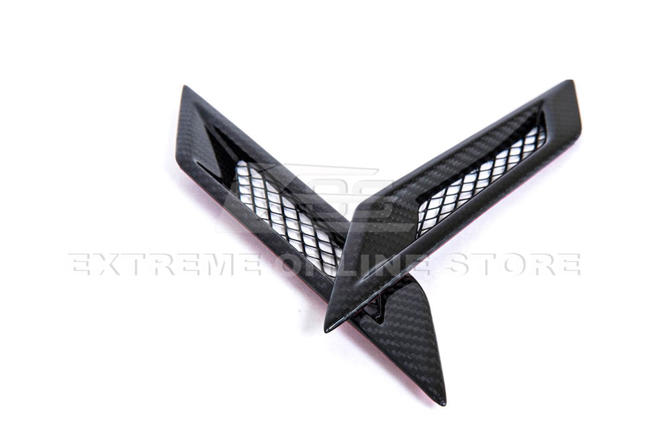 Cadillac CTS-V V2 Factory Style Dry Carbon Fiber Side Fender Vents 2009-2015