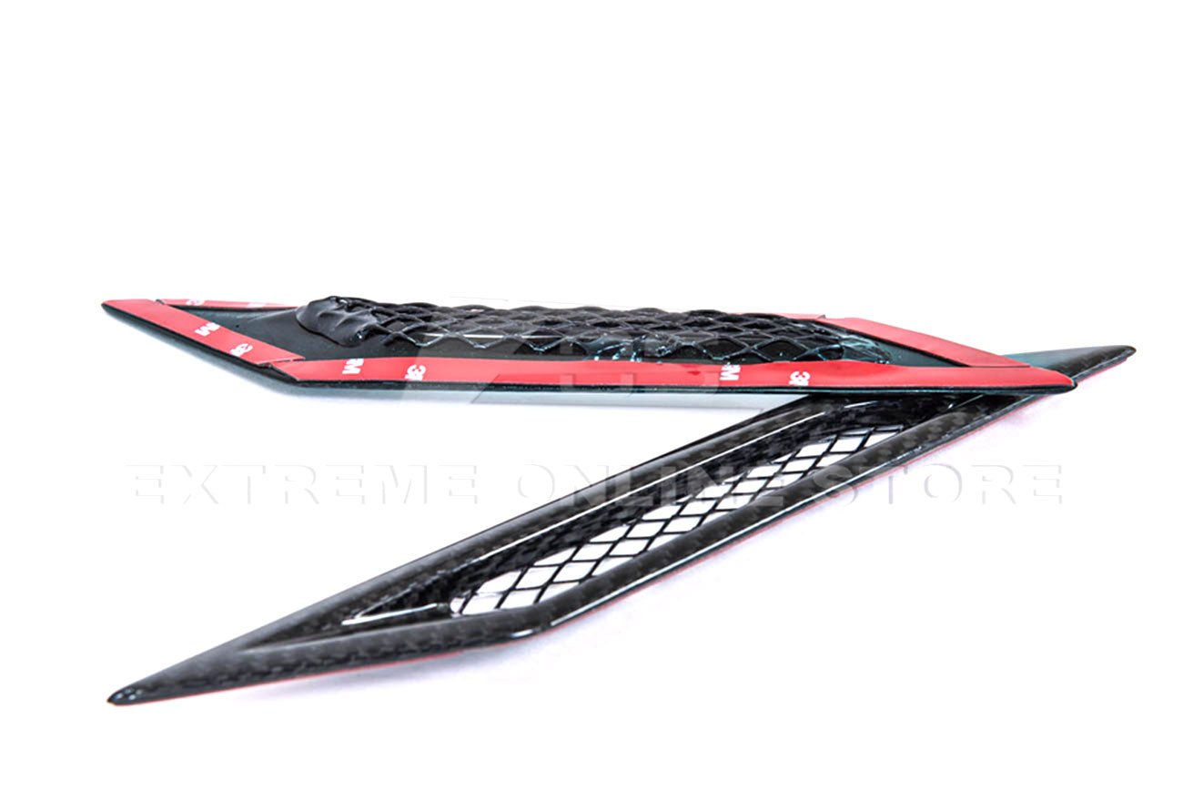 Cadillac CTS-V V2 Factory Style Dry Carbon Fiber Side Fender Vents 2009-2015