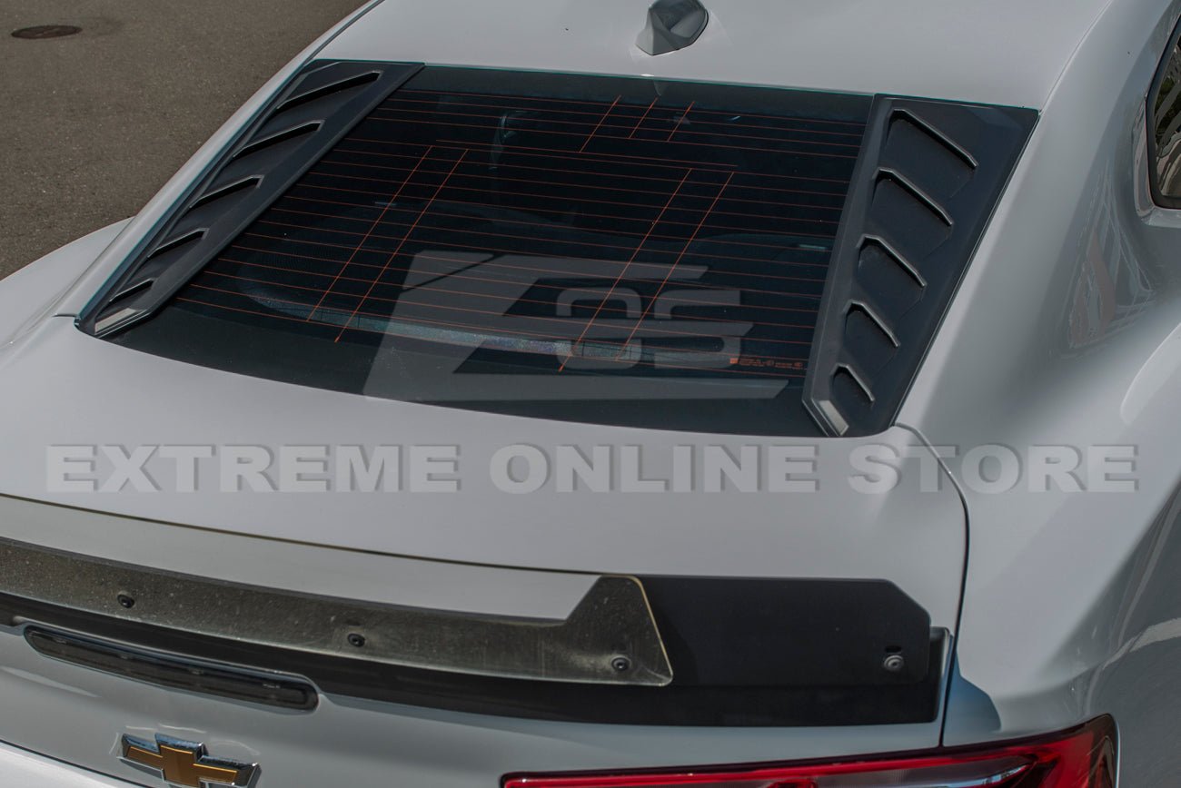 Chevrolet Camaro 6th Gen Matte Black Rear Window Louver Coupe 2016-2024