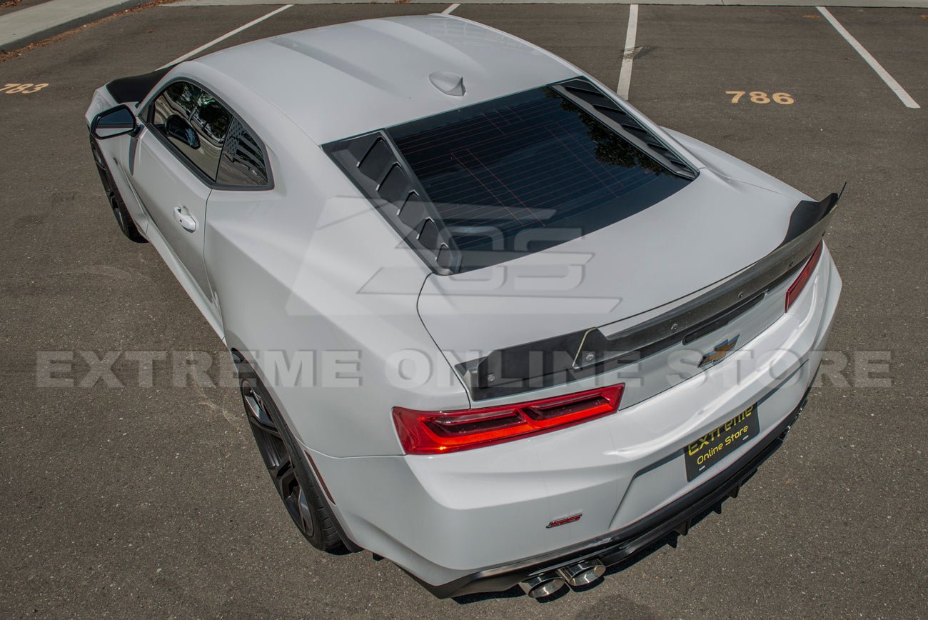 Chevrolet Camaro 6th Gen Matte Black Rear Window Louver Coupe 2016-2024