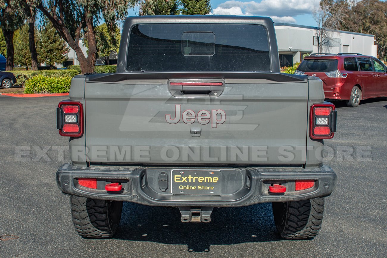 Jeep Gladiator JT Matte Black Rear Tailgate Lid Spoiler 2020-Up