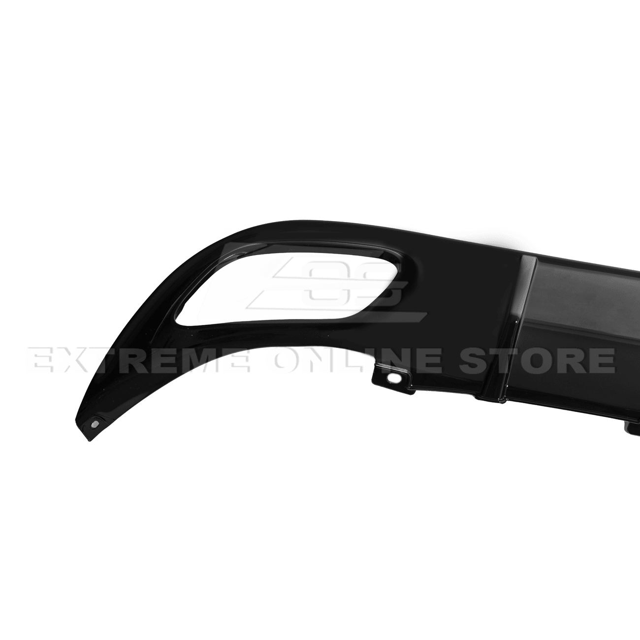 Dodge Charger LD SRT Style Matte Gloss Black Rear Bumper Dual Exhaust Diffuser Base Models 2015-2024