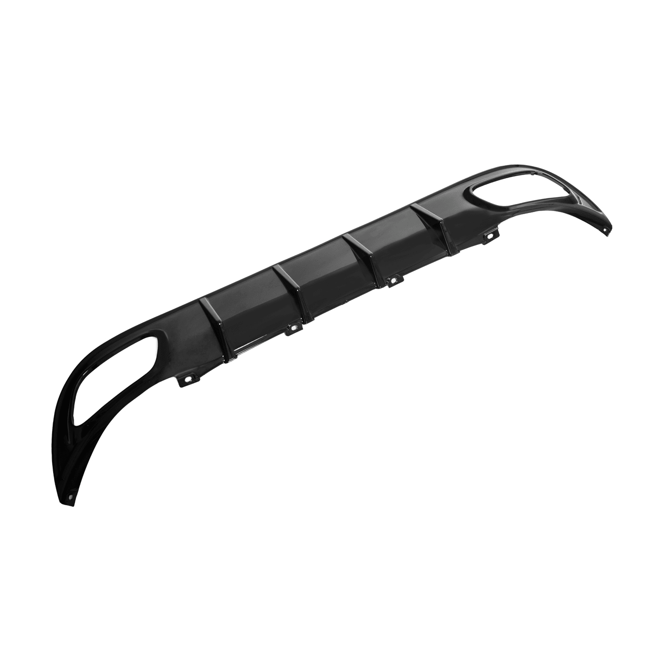 Dodge Charger LD SRT Style Matte Gloss Black Rear Bumper Dual Exhaust Diffuser Base Models 2015-2024