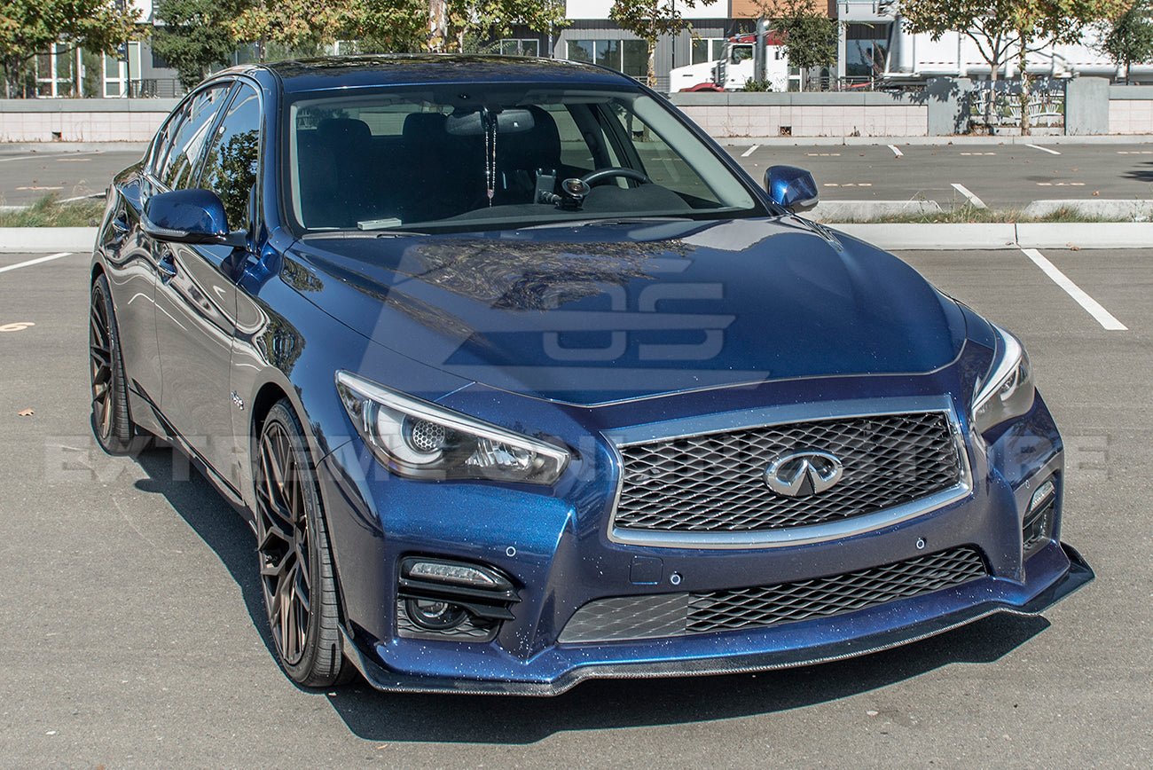 Infiniti Q50 Sport Carbon Fiber Front Lip Splitter 2014-2017