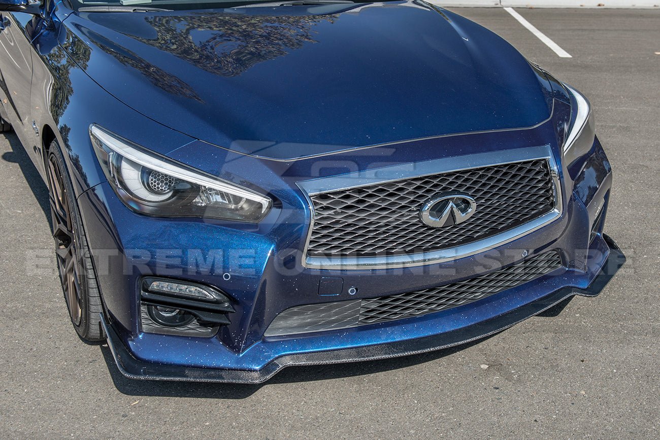 Infiniti Q50 Sport Carbon Fiber Front Lip Splitter 2014-2017