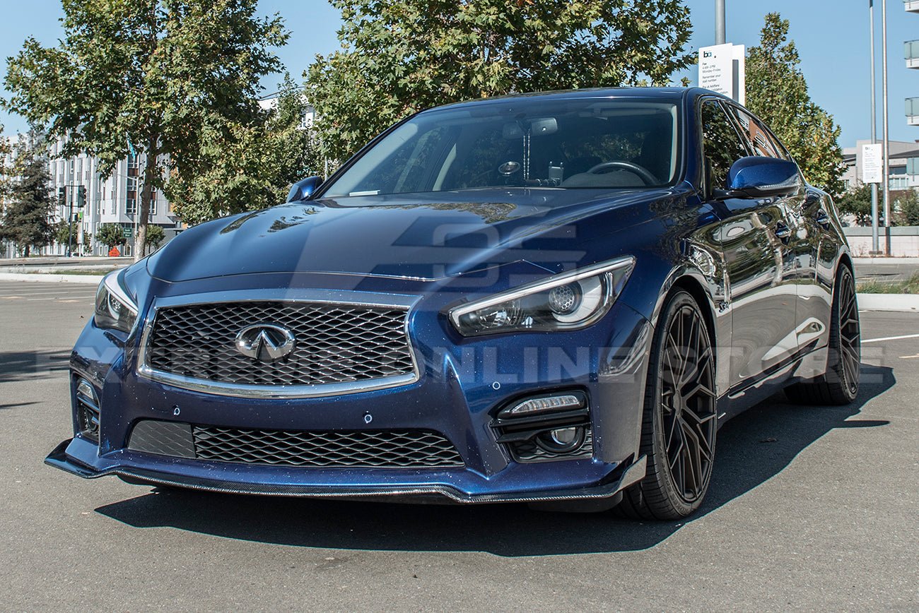Infiniti Q50 Sport Carbon Fiber Front Lip Splitter 2014-2017