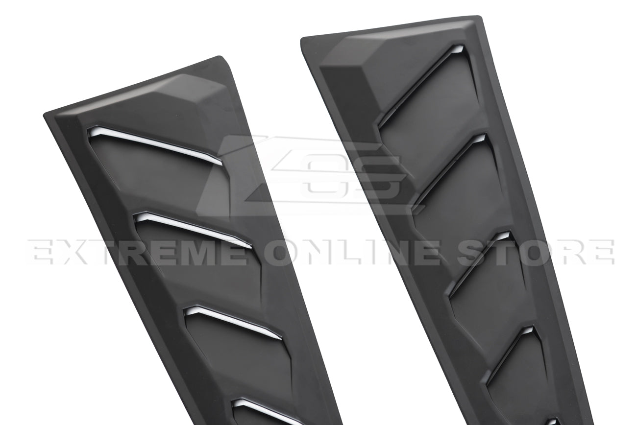 Chevrolet Camaro 6th Gen Matte Black Rear Window Louver Coupe 2016-2024