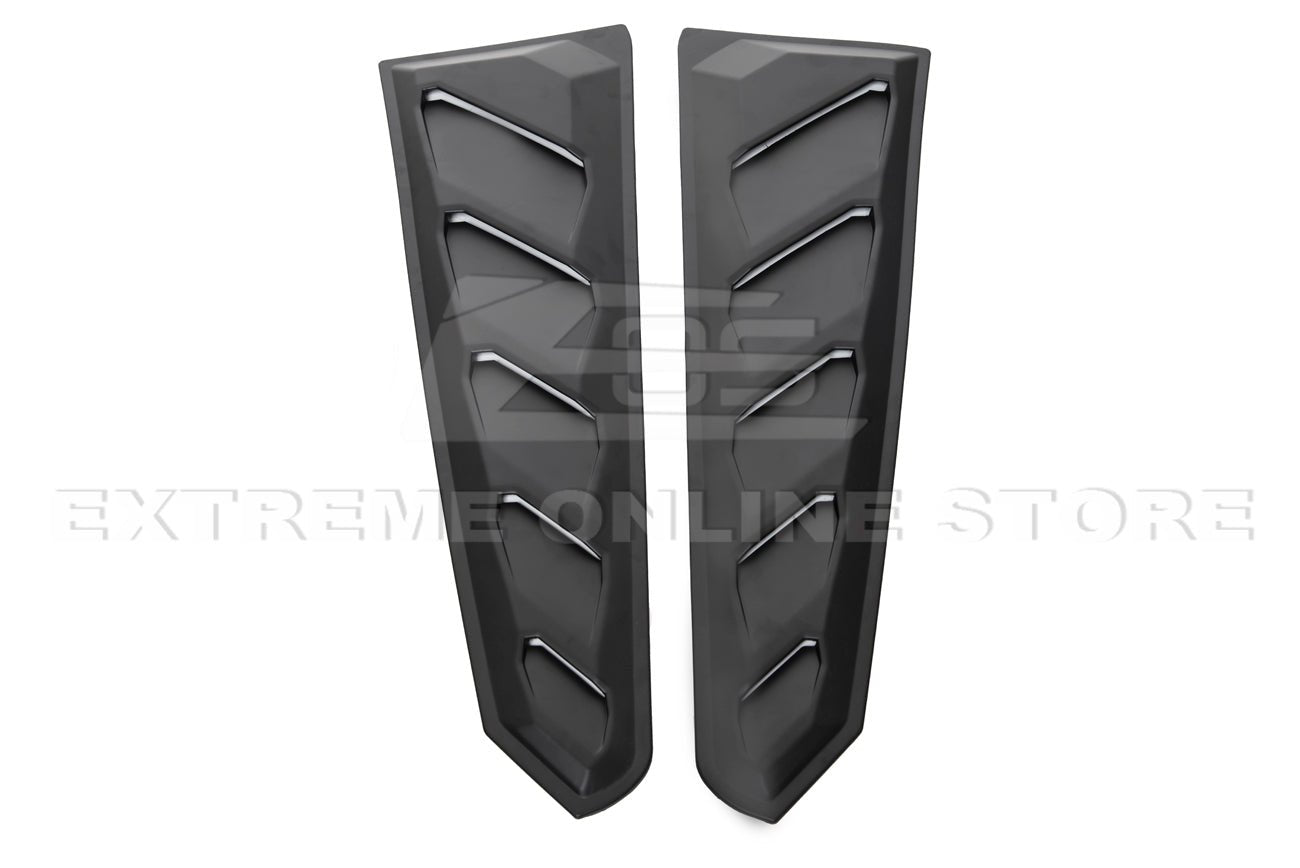 Chevrolet Camaro 6th Gen Matte Black Rear Window Louver Coupe 2016-2024
