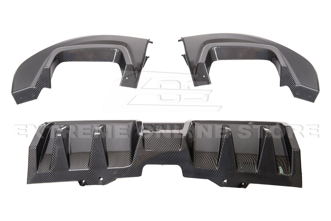 Subaru WRX STI VA Performance Style Gloss Black Carbon Rear Bumper Diffuser 2015-2021