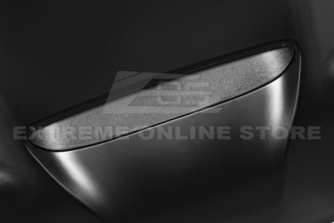 Dodge Charger LD SRT Style Primed Black Front Air Vented Hood 2015-Up