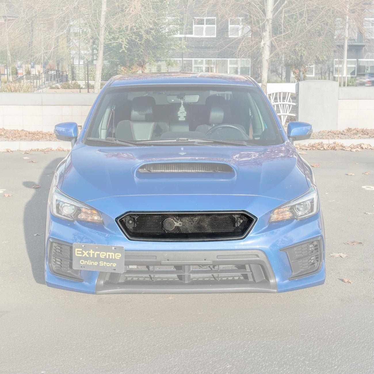 Subaru WRX STI VA CS Style Matte Gloss Black Front Mesh Grille Vent Cover 2018-2021