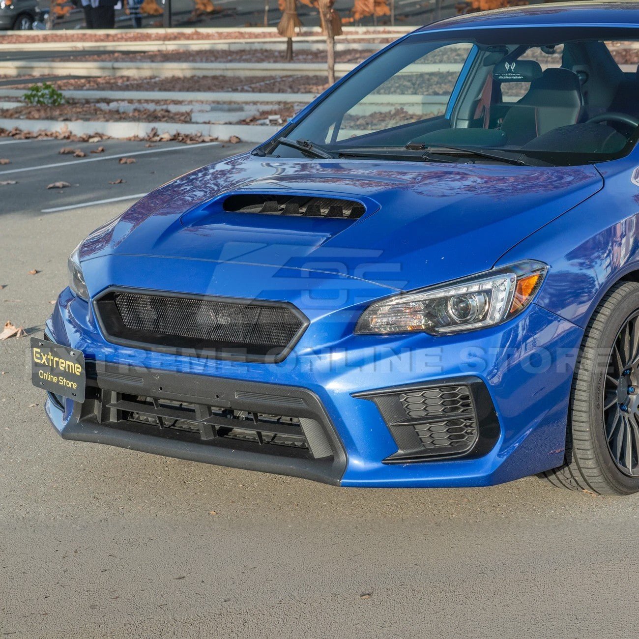 Subaru WRX STI VA CS Style Matte Gloss Black Front Mesh Grille Vent Cover 2018-2021