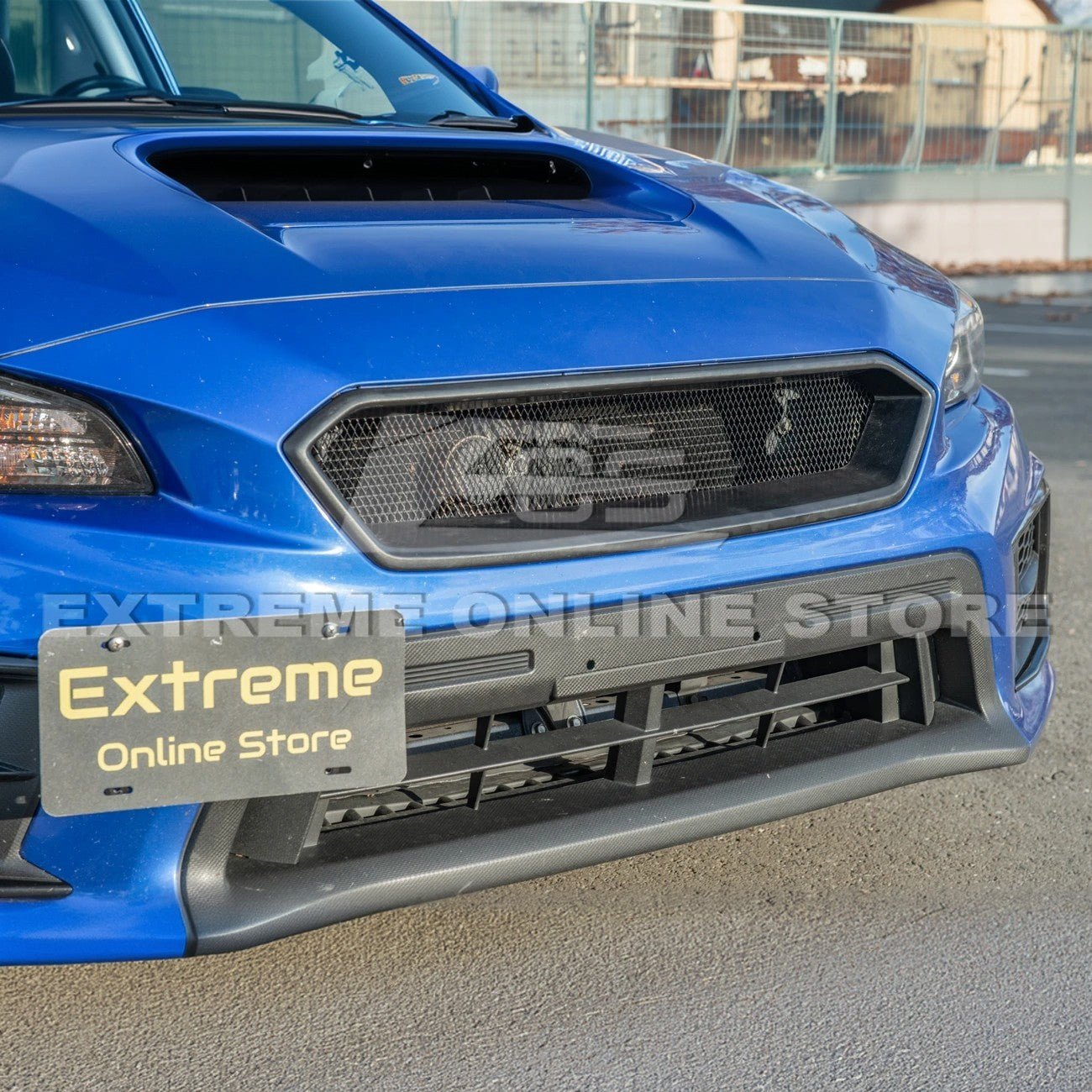 Subaru WRX STI VA CS Style Matte Gloss Black Front Mesh Grille Vent Cover 2018-2021