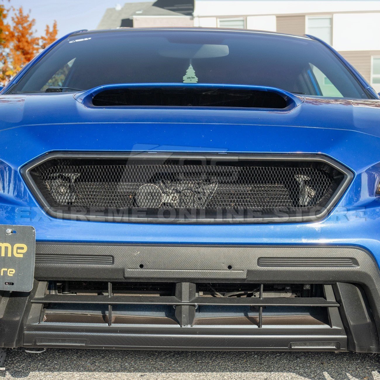 Subaru WRX STI VA CS Style Matte Gloss Black Front Mesh Grille Vent Cover 2018-2021
