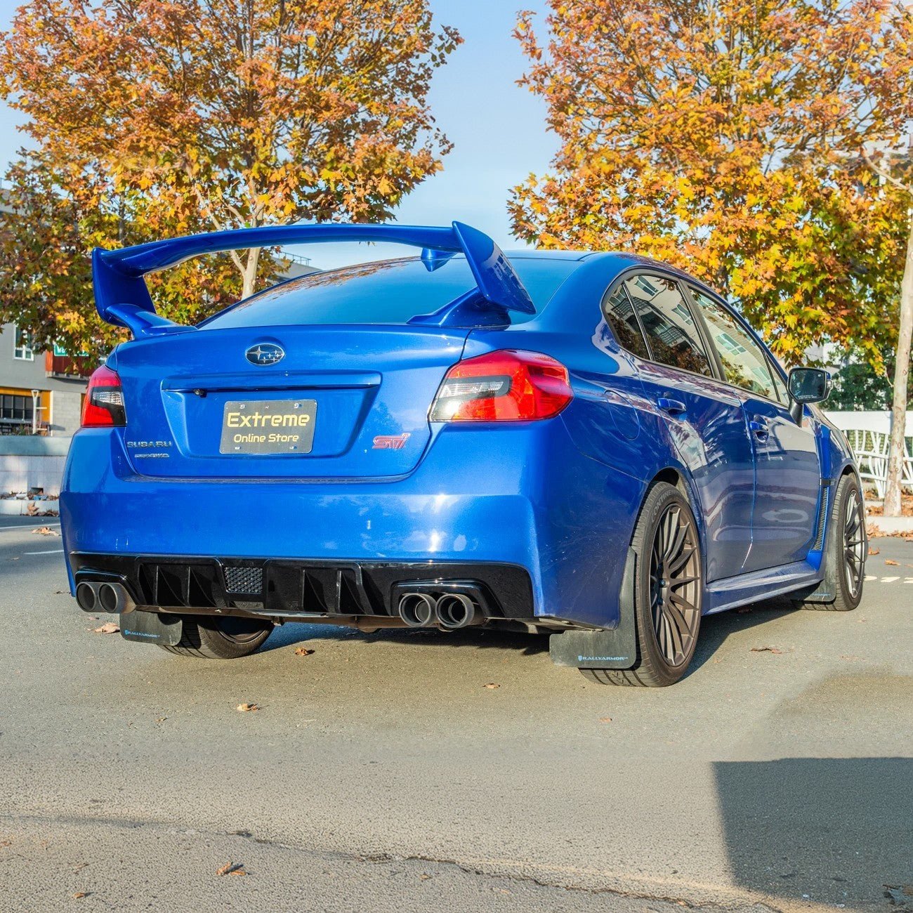 Subaru WRX STI VA Performance Style Gloss Black Carbon Rear Bumper Diffuser 2015-2021