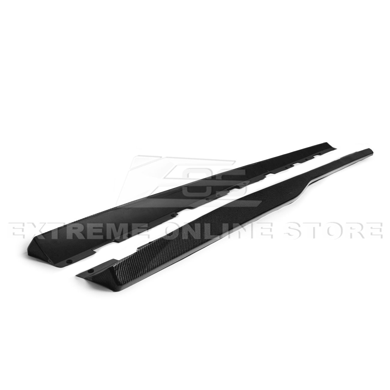 Chevrolet Camaro 5th Gen ZL1 Style Gloss Black Carbon Fiber Side Skirts 2010-2015