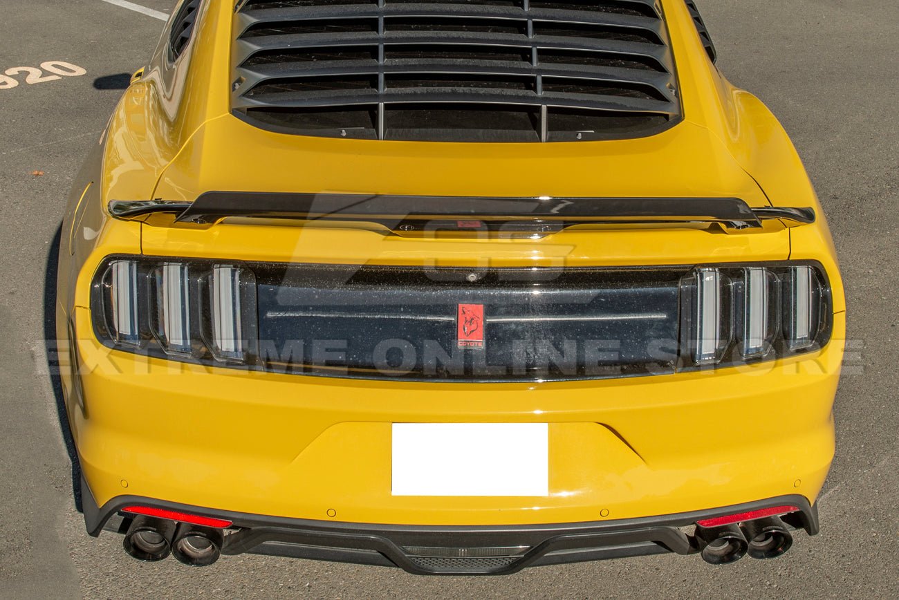 Ford Mustang S550 GT500 Wickerbill Style Carbon Fiber Rear Spoiler 2015-2023
