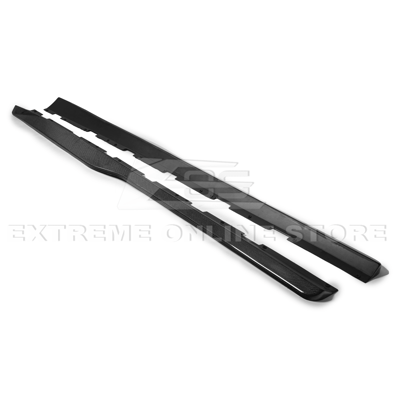 Chevrolet Camaro 5th Gen ZL1 Style Gloss Black Carbon Fiber Side Skirts 2010-2015