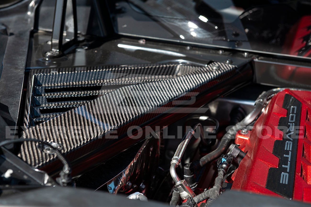 Chevrolet Corvette C8 Carbon Fiber Engine Cover Bay Panel Insert Coupe 2020-2024