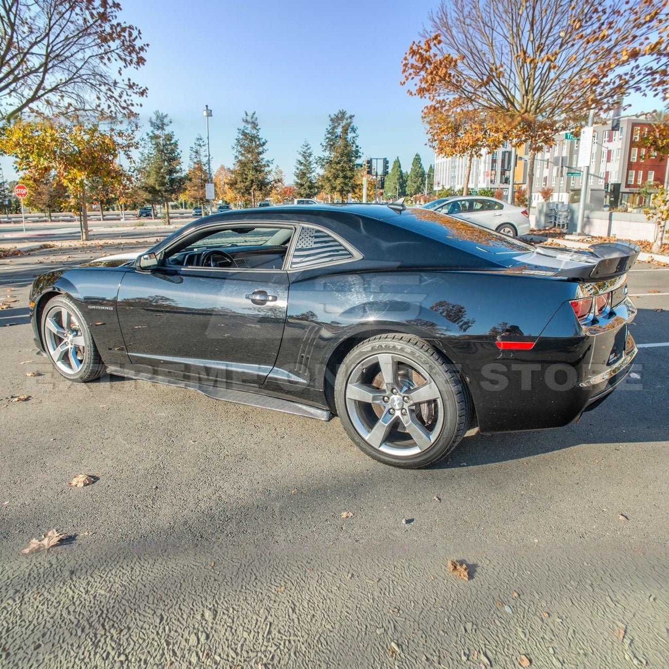 Chevrolet Camaro 5th Gen ZL1 Style Gloss Black Carbon Fiber Side Skirts 2010-2015