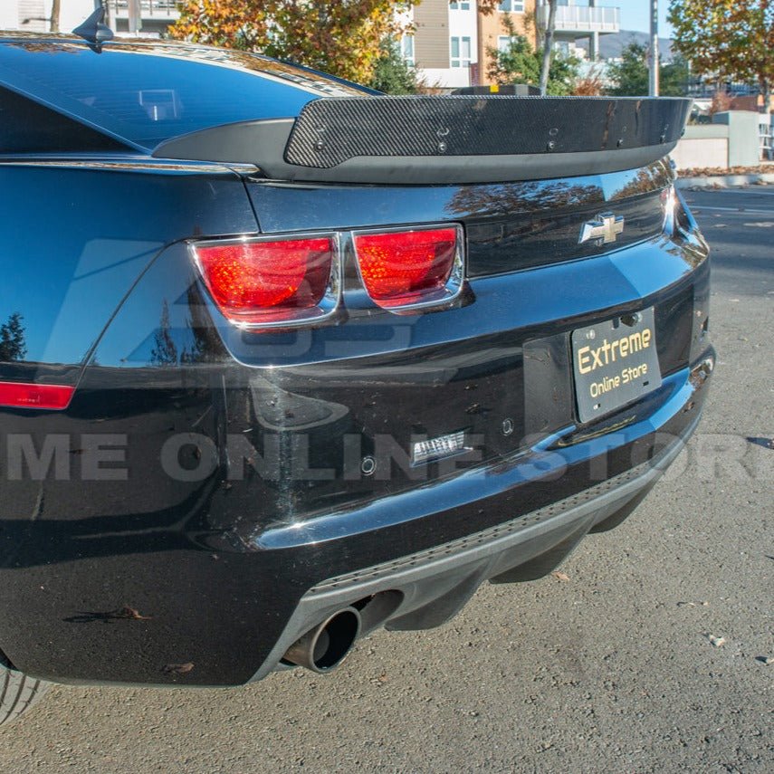 Chevrolet Camaro 5th Gen ZL1 Style Gloss Black Carbon Fiber Wickerbill Rear Trunk Spoiler 2010-2013