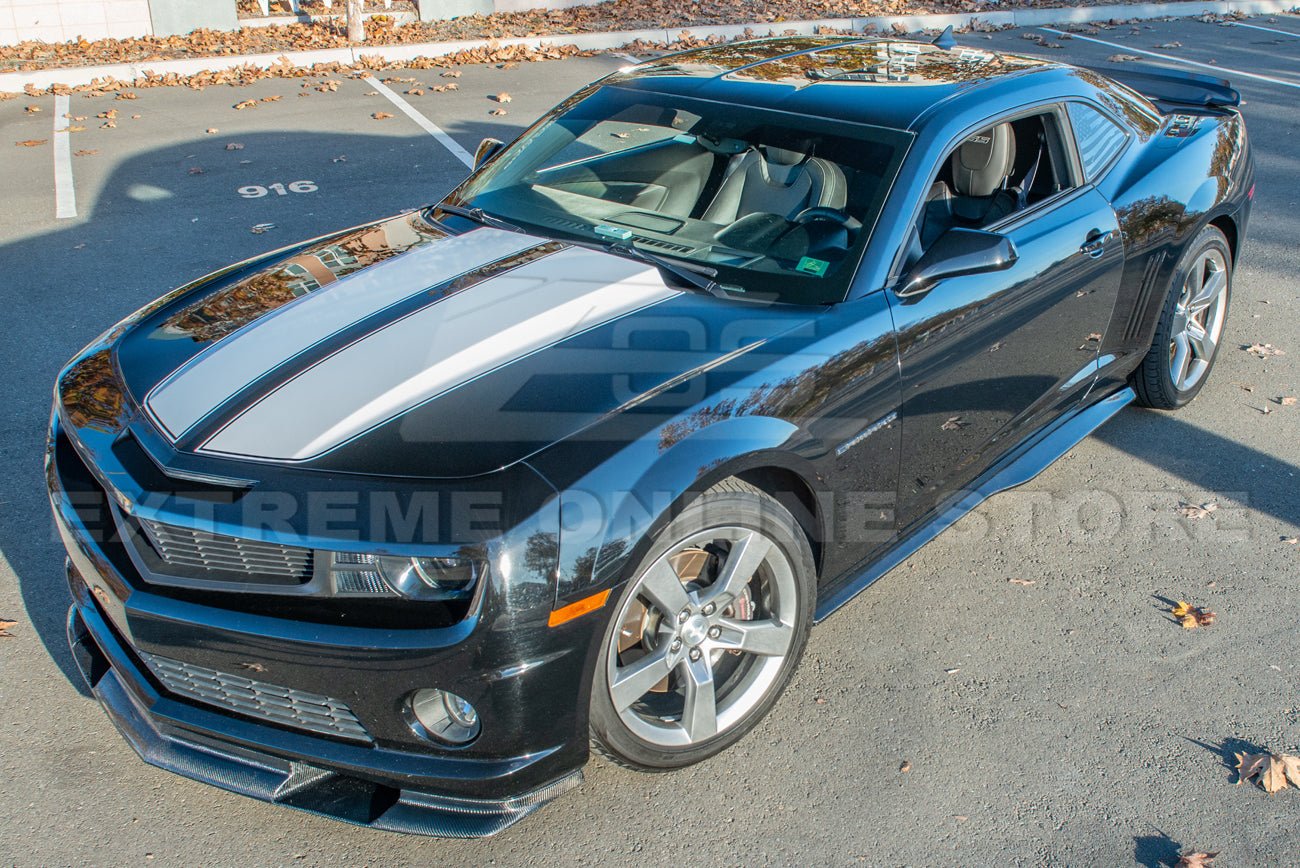 Chevrolet Camaro 5th Gen ZL1 Style Gloss Black Carbon Fiber Wickerbill Rear Trunk Spoiler 2010-2013