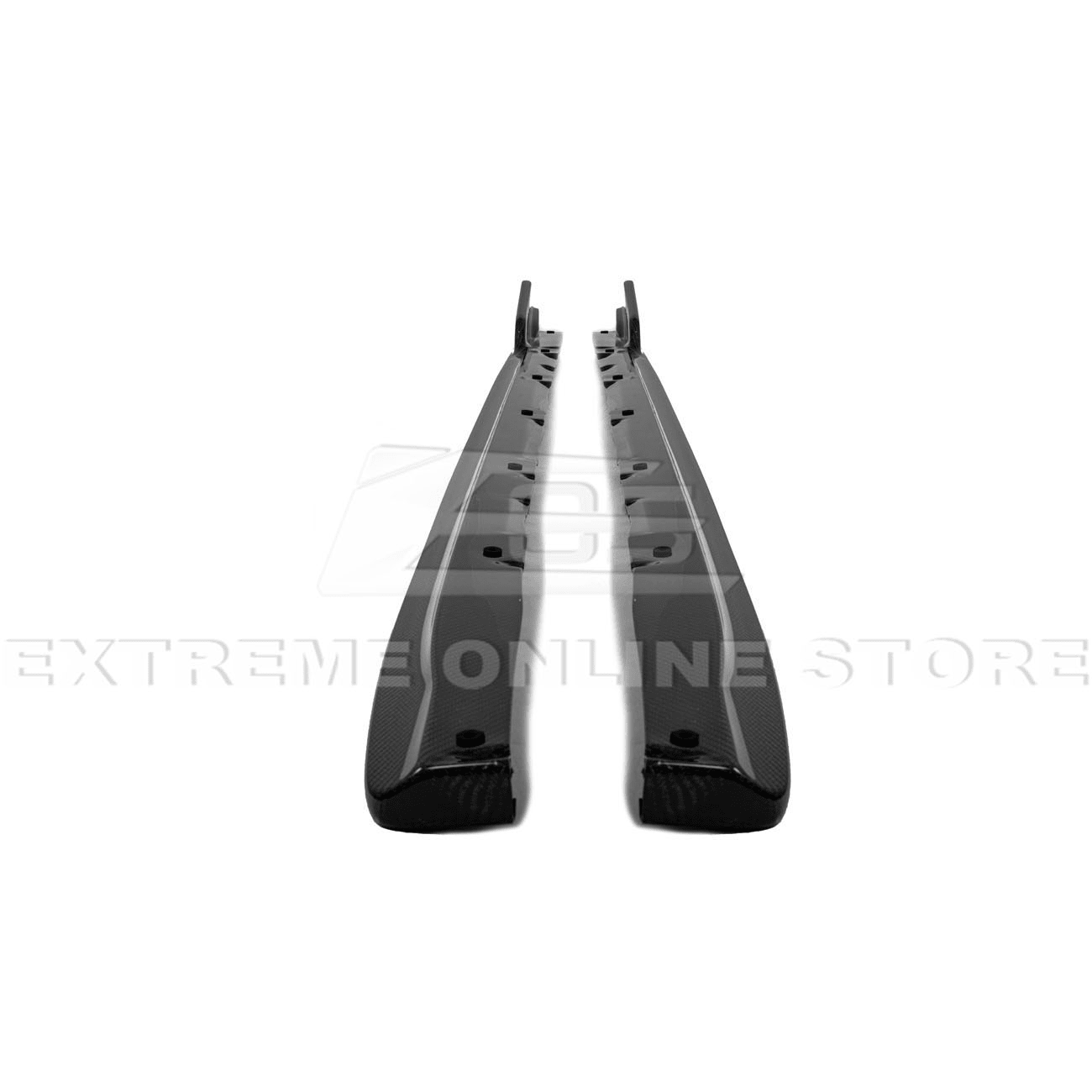 Subaru WRX STI VA CS Version 2 Carbon Fiber Primer Black Side Skirts Rocker Panels 2015-2021