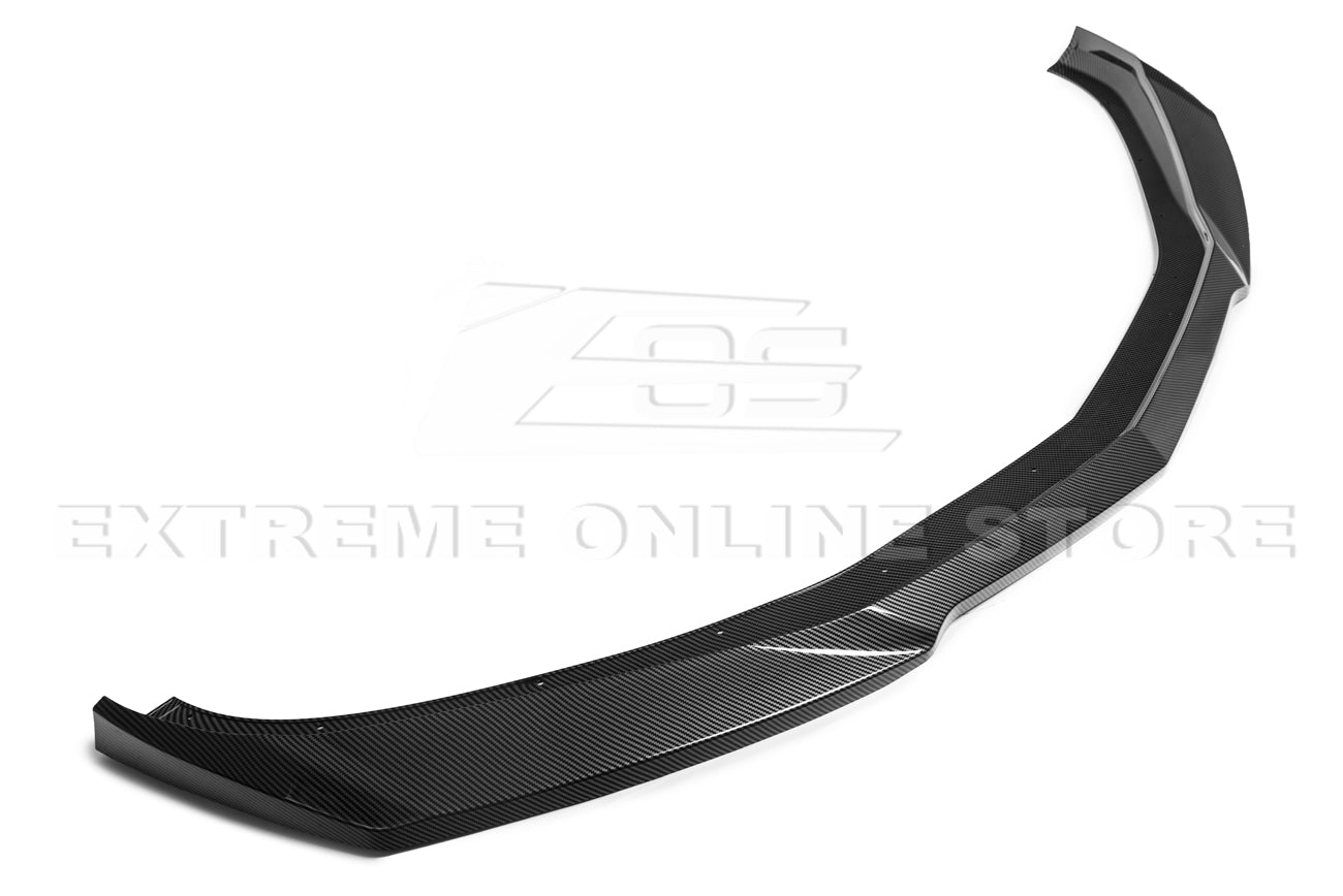 Chevrolet Camaro 6th Gen SS ZL1 Conversion Gloss Black Carbon Fiber Front Lip Splitter 2016-2018