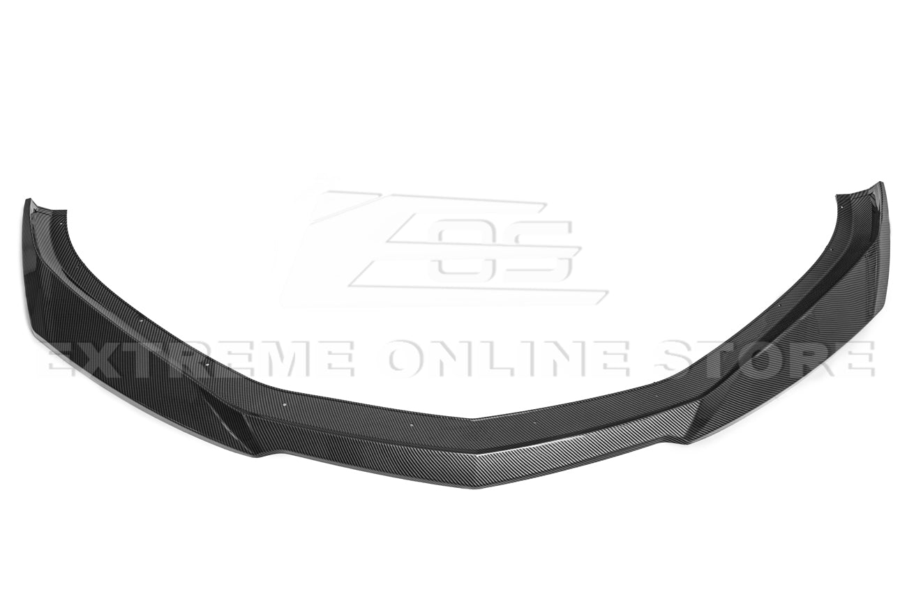 Chevrolet Camaro 6th Gen SS ZL1 Conversion Gloss Black Carbon Fiber Front Lip Splitter 2016-2018