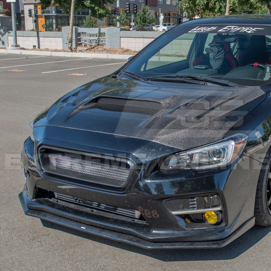 Subaru WRX STI VA CS Style Carbon Fiber Front Grille Cover 2015-2017