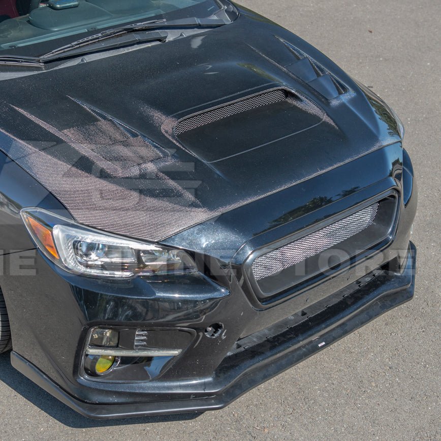 Subaru WRX STI VA CS Style Carbon Fiber Front Grille Cover 2015-2017