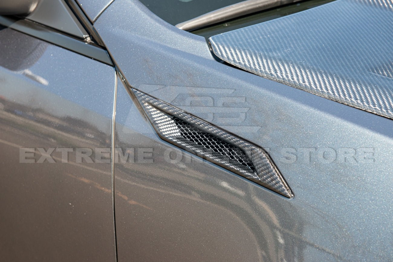 Cadillac CTS-V V2 Factory Style Dry Carbon Fiber Side Fender Vents 2009-2015