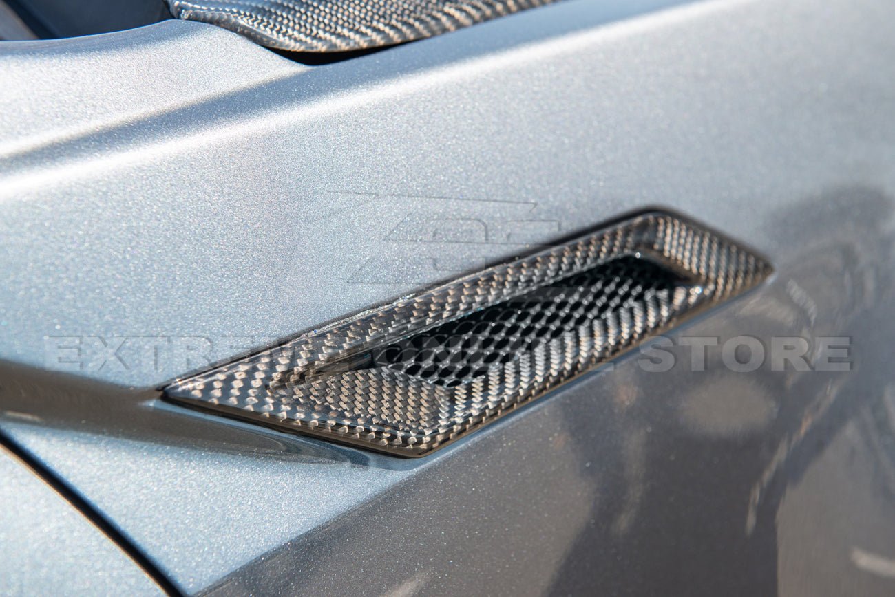 Cadillac CTS-V V2 Factory Style Dry Carbon Fiber Side Fender Vents 2009-2015