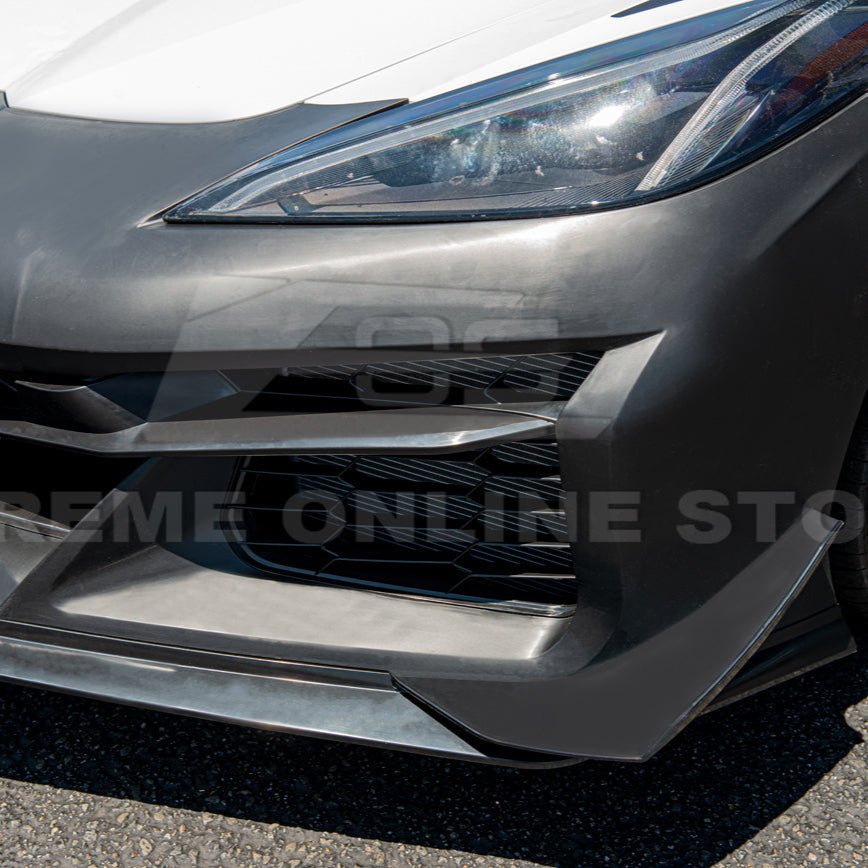 Chevrolet Corvette C8 Z06 Conversion Style Unpainted Front Bumper Kit 2020-2024