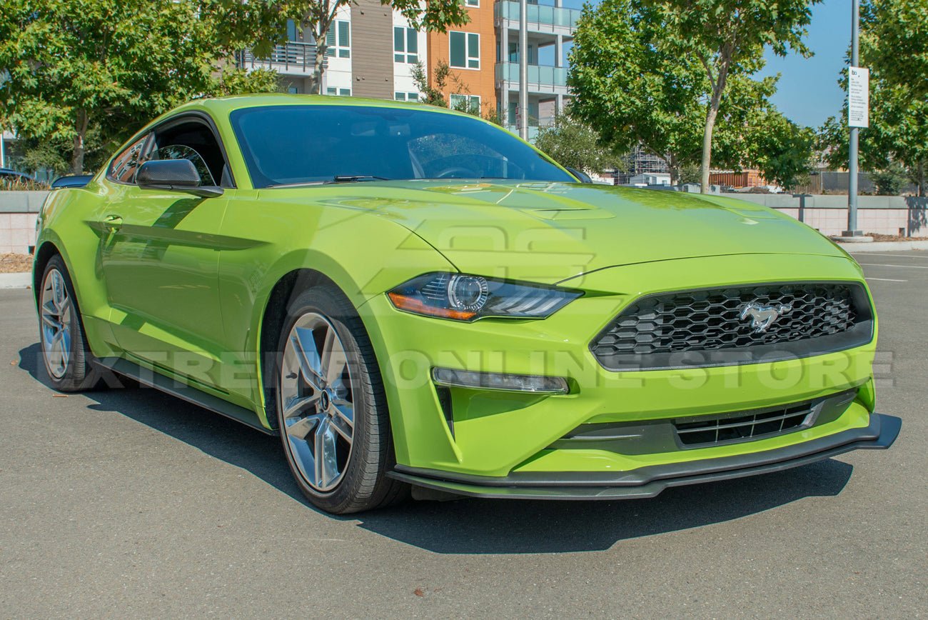 Ford Mustang S550 Facelift GT EcoBoost Front Splitter Lip Primer Black 2018-2022