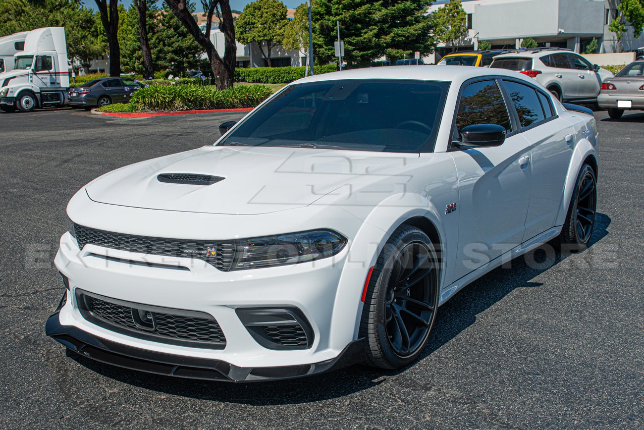 Dodge Charger LD SRT Widebody Performance Style Matte Gloss Black Front Lip Splitter 2020-Up